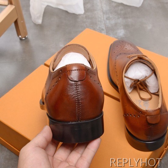 Ferragamo 2020 Mens Leather Oxford Shoes