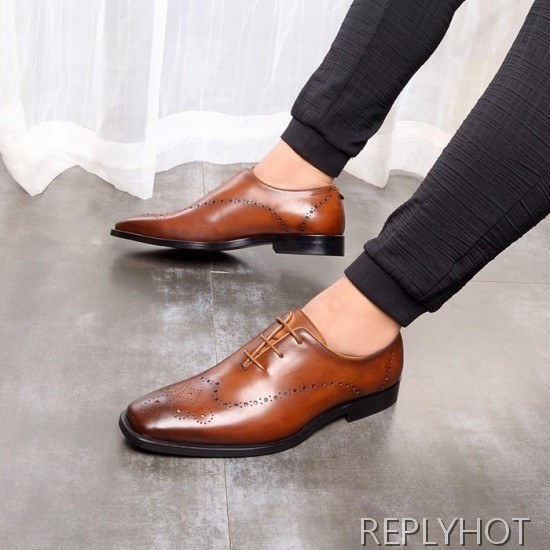 Ferragamo 2020 Mens Leather Oxford Shoes