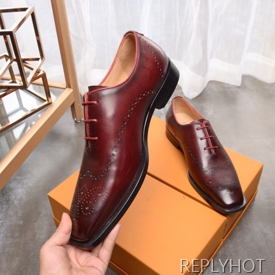 Ferragamo 2020 Mens Leather Oxford Shoes