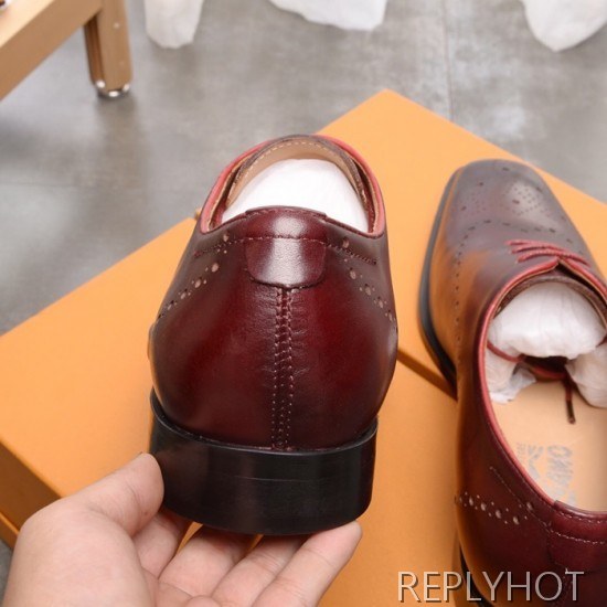 Ferragamo 2020 Mens Leather Oxford Shoes