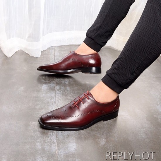 Ferragamo 2020 Mens Leather Oxford Shoes