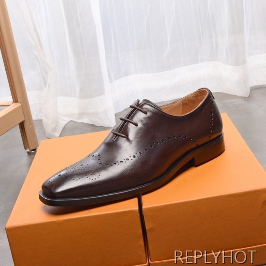 Ferragamo 2020 Mens Leather Oxford Shoes