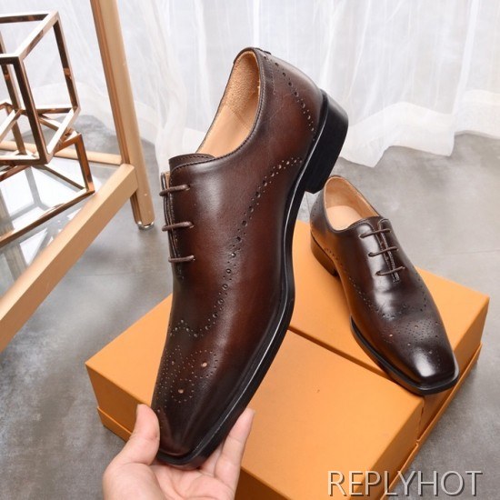 Ferragamo 2020 Mens Leather Oxford Shoes