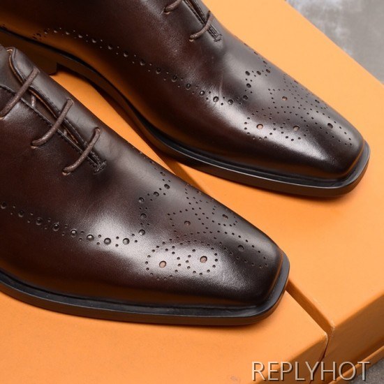 Ferragamo 2020 Mens Leather Oxford Shoes