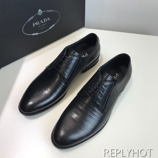 Prada 2020 Mens Leather Oxford Shoes