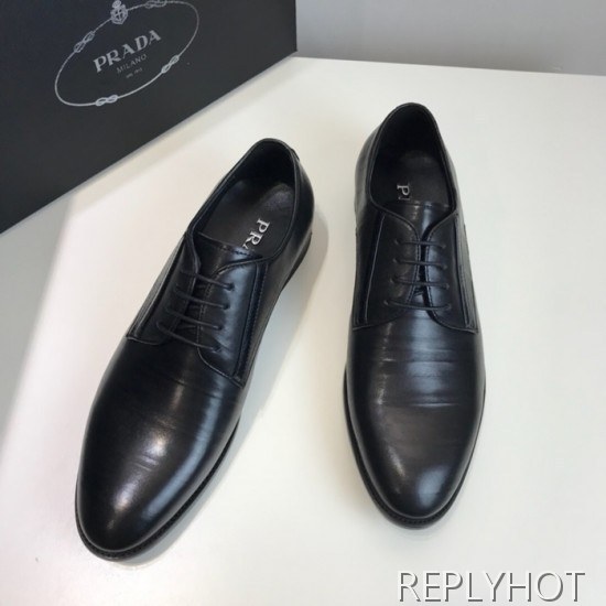 Prada 2020 Mens Leather Oxford Shoes