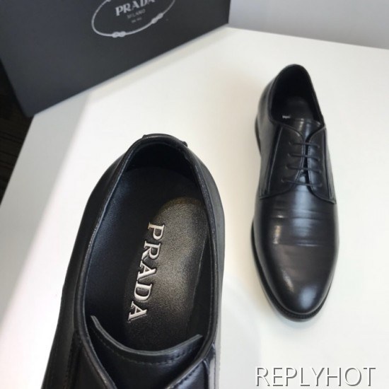 Prada 2020 Mens Leather Oxford Shoes