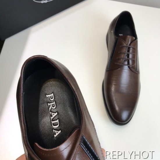 Prada 2020 Mens Leather Oxford Shoes