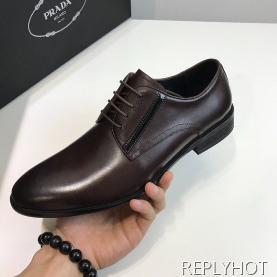 Prada 2020 Mens Leather Oxford Shoes