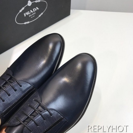 Prada 2020 Mens Leather Oxford Shoes