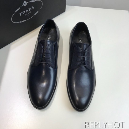 Prada 2020 Mens Leather Oxford Shoes