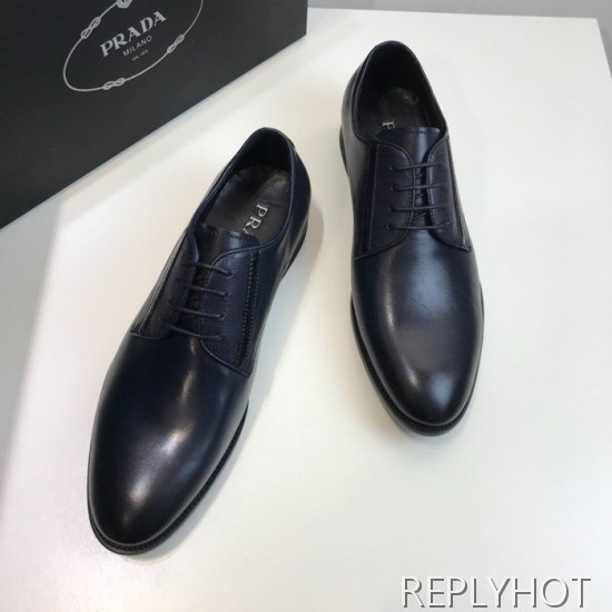 Prada 2020 Mens Leather Oxford Shoes