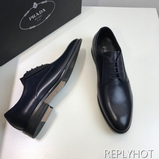 Prada 2020 Mens Leather Oxford Shoes