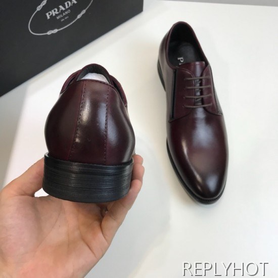 Prada 2020 Mens Leather Oxford Shoes