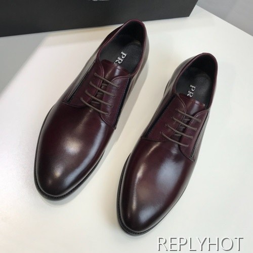 Prada 2020 Mens Leather Oxford Shoes