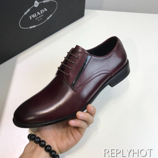 Prada 2020 Mens Leather Oxford Shoes