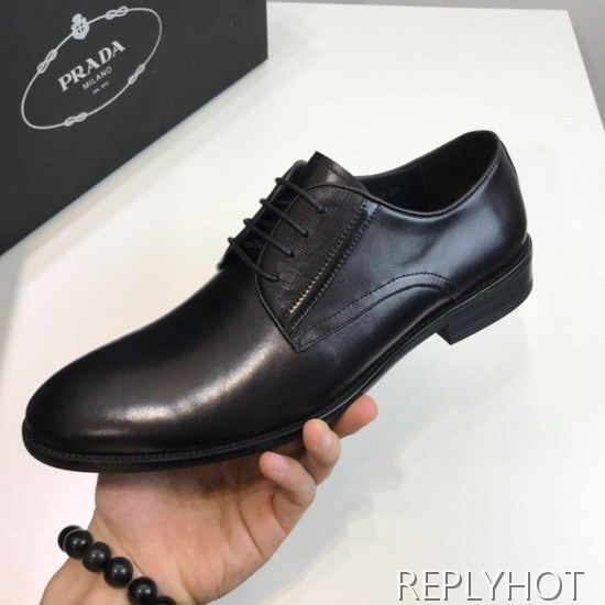 Prada 2020 Mens Leather Oxford Shoes