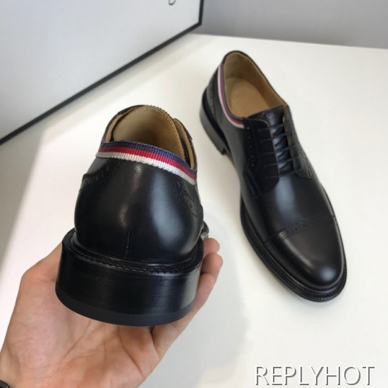 Gucci 2020 Mens Leather Oxford Shoes