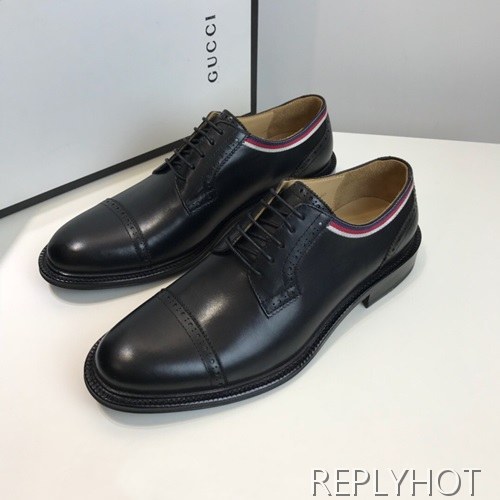 Gucci 2020 Mens Leather Oxford Shoes