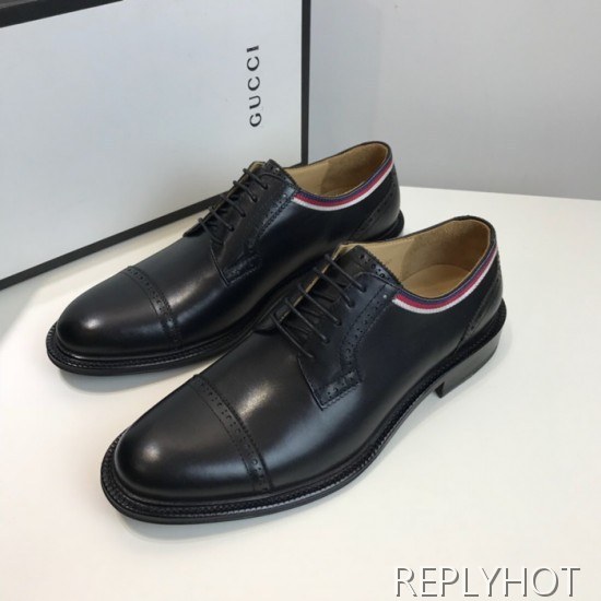 Gucci 2020 Mens Leather Oxford Shoes