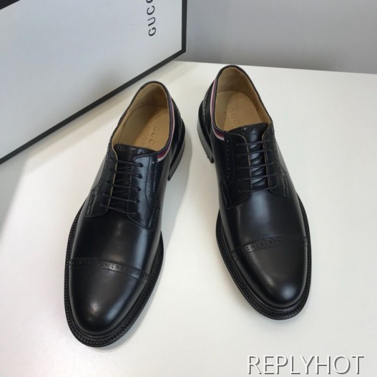 Gucci 2020 Mens Leather Oxford Shoes