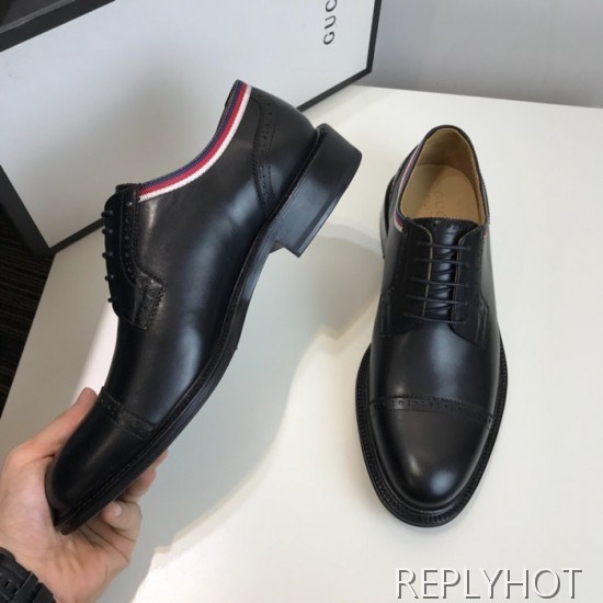 Gucci 2020 Mens Leather Oxford Shoes