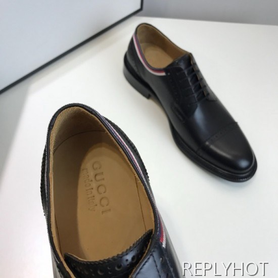 Gucci 2020 Mens Leather Oxford Shoes