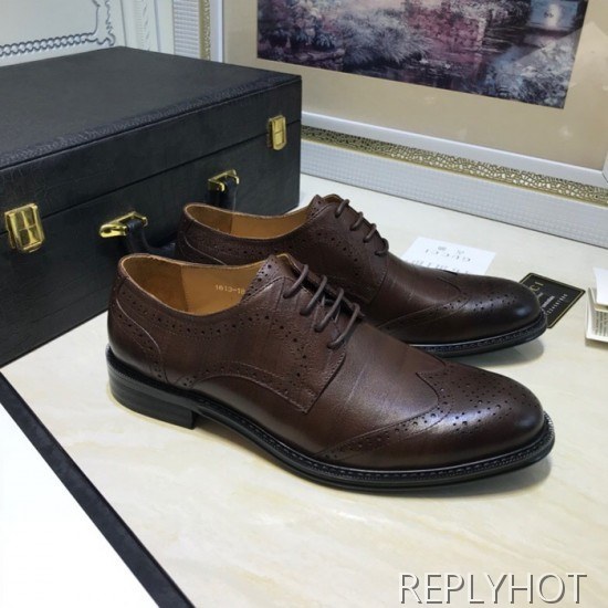 Gucci 2020 Mens Leather Oxford Shoes