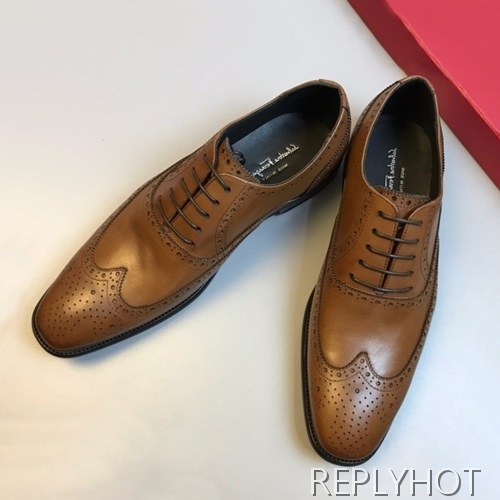 Ferragamo 2020 Mens Leather Oxford Shoes