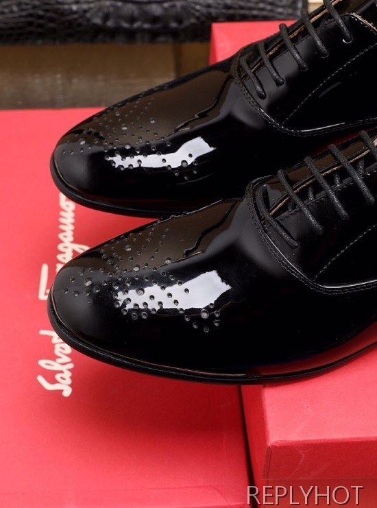 Ferragamo 2020 Mens Leather Oxford Shoes