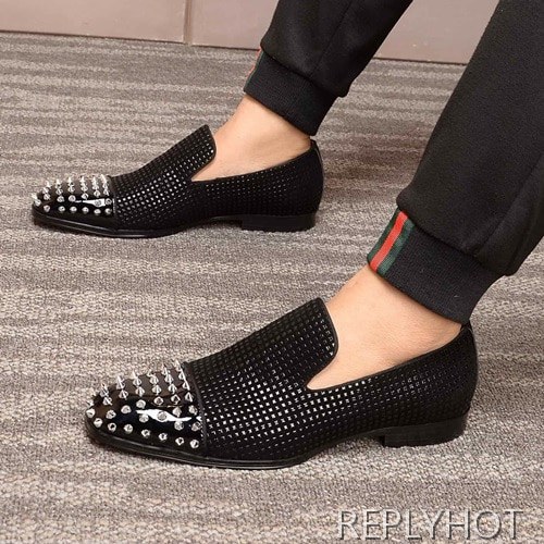 Christian Loubutin 2020 Mens Leather Shoes