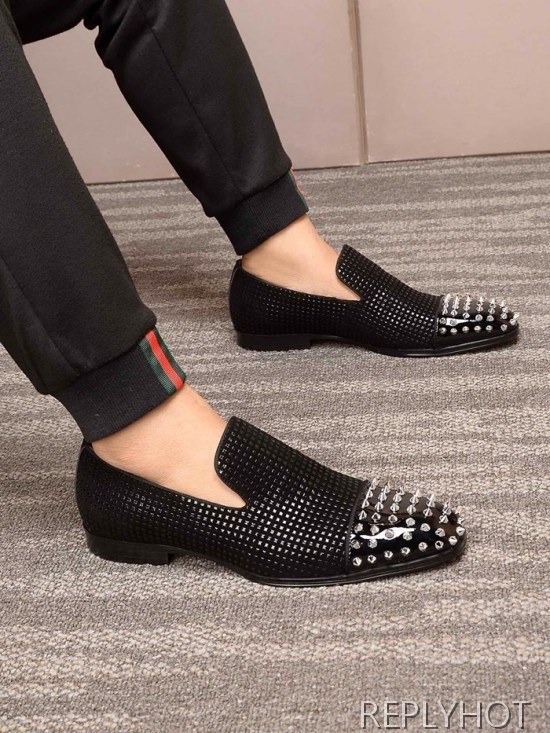 Christian Loubutin 2020 Mens Leather Shoes