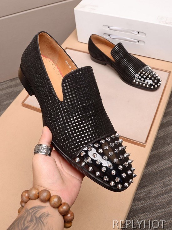 Christian Loubutin 2020 Mens Leather Shoes