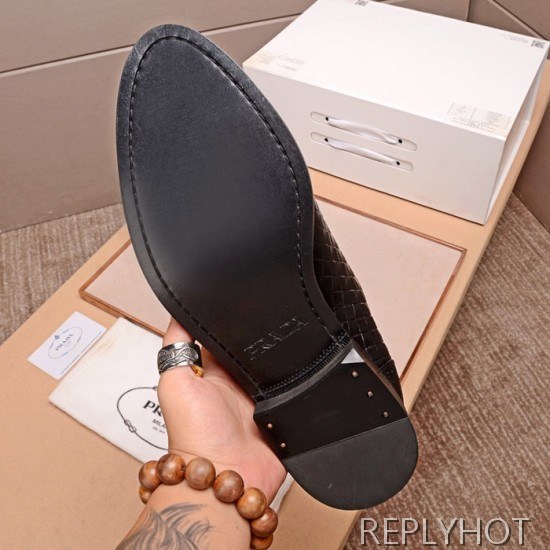 Prada 2020 Mens Leather Oxford Shoes