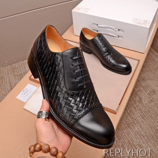 Prada 2020 Mens Leather Oxford Shoes