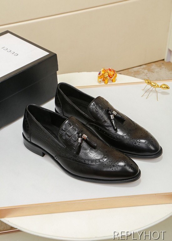 Gucci 2020 Mens Leather Shoes