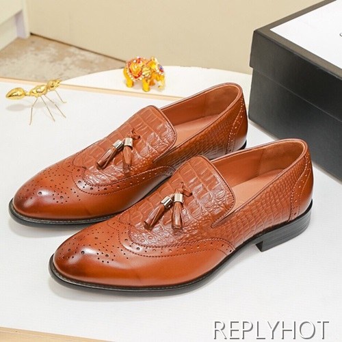 Gucci 2020 Mens Leather Shoes