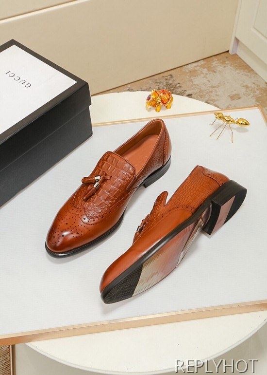 Gucci 2020 Mens Leather Shoes