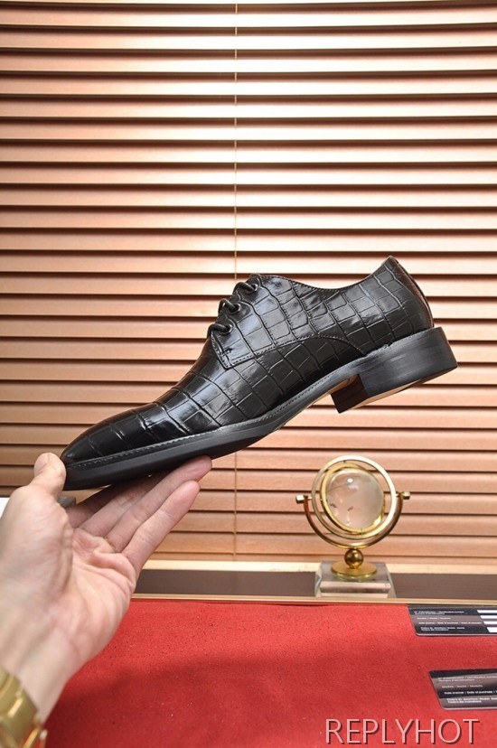 Gucci 2020 Mens Leather Oxford Shoes