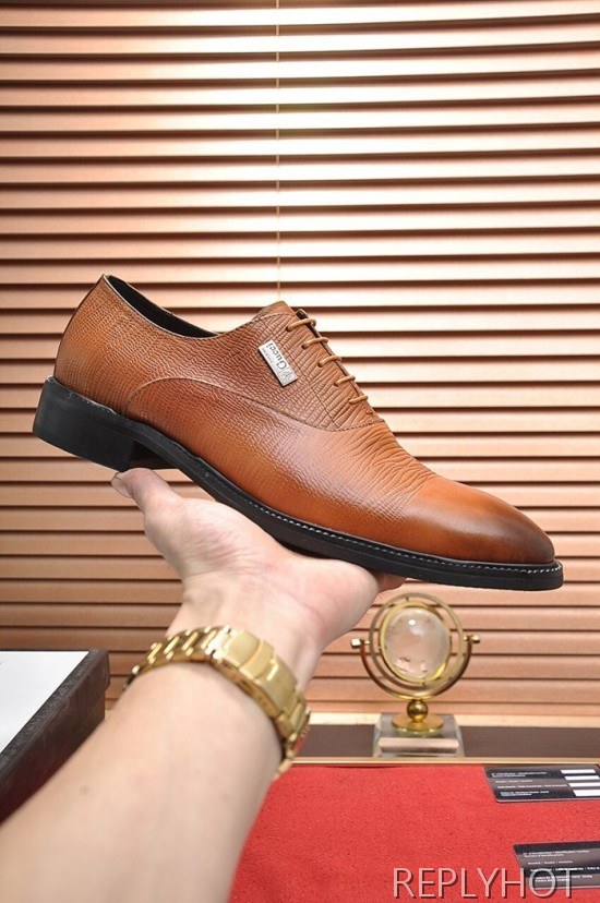 Gucci 2020 Mens Leather Oxford Shoes
