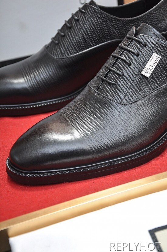 Gucci 2020 Mens Leather Oxford Shoes