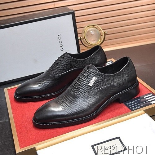 Gucci 2020 Mens Leather Oxford Shoes