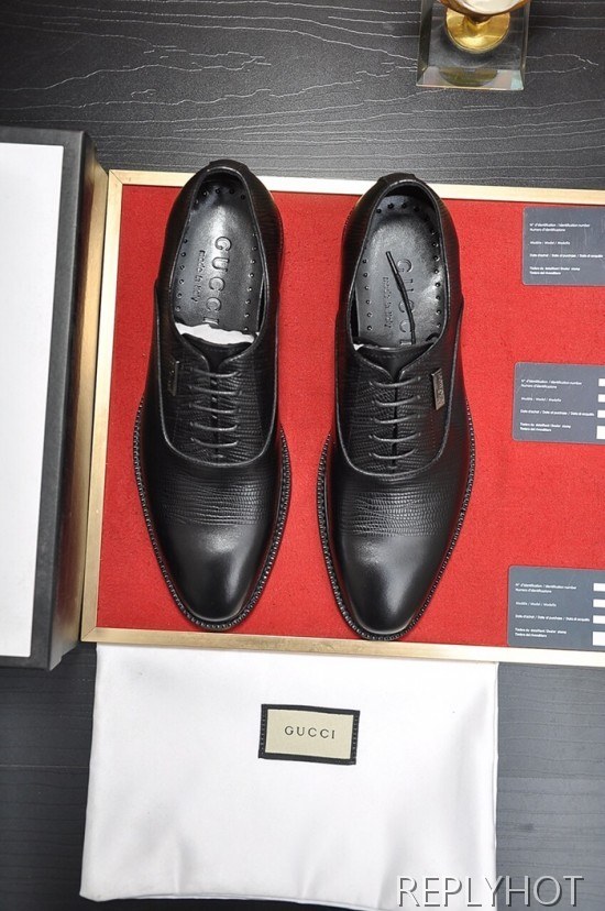 Gucci 2020 Mens Leather Oxford Shoes