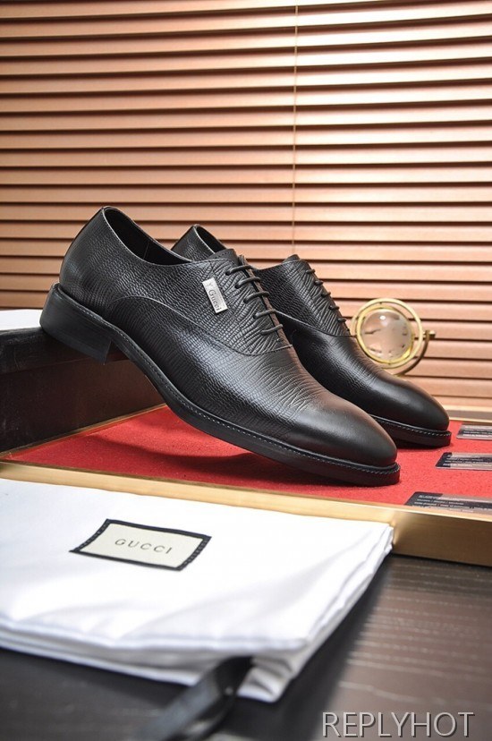 Gucci 2020 Mens Leather Oxford Shoes