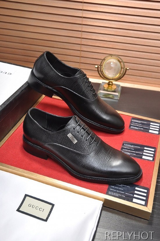Gucci 2020 Mens Leather Oxford Shoes