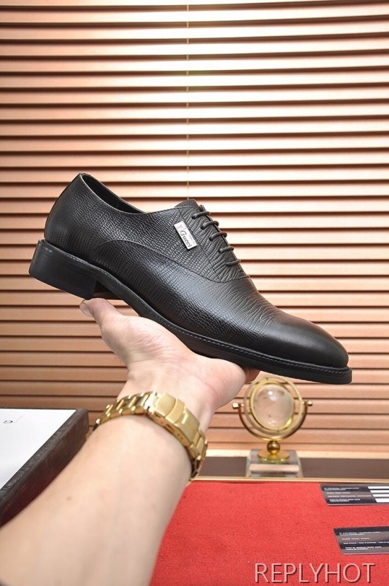 Gucci 2020 Mens Leather Oxford Shoes