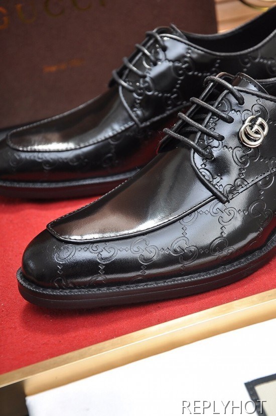 Gucci 2020 Mens Leather Oxford Shoes