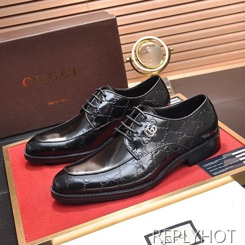 Gucci 2020 Mens Leather Oxford Shoes