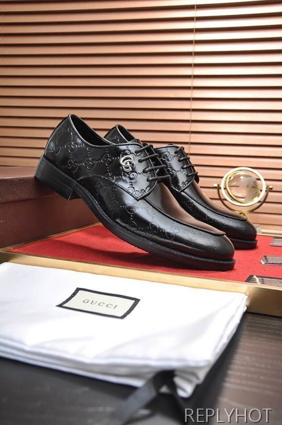 Gucci 2020 Mens Leather Oxford Shoes