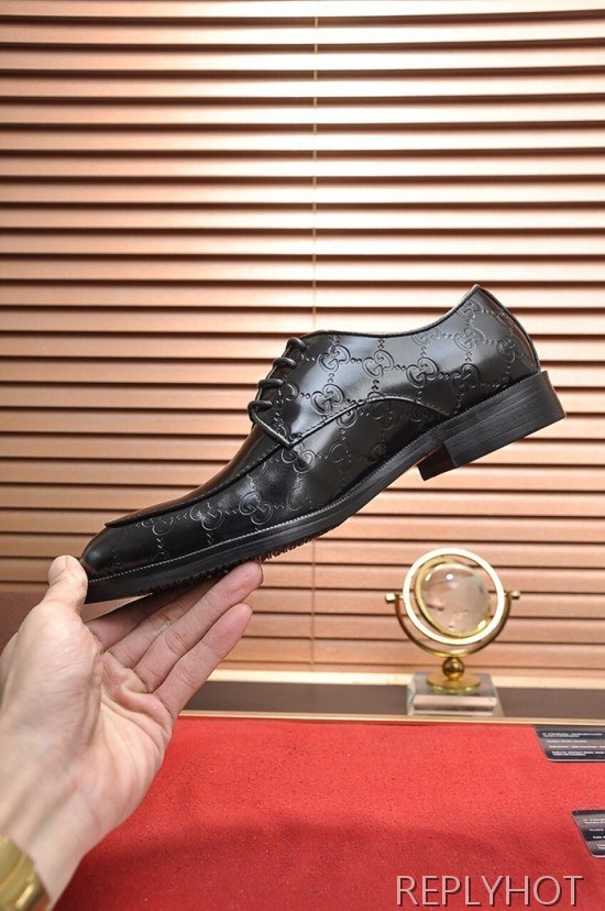 Gucci 2020 Mens Leather Oxford Shoes